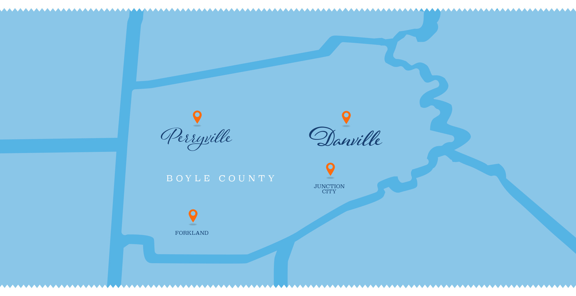 Danville area road map